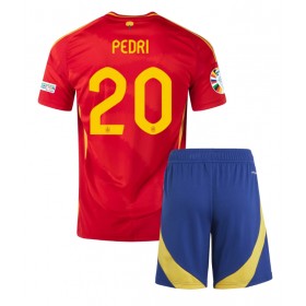 Spanien Pedri Gonzalez #20 Heimtrikot EM 2024 Kurzarm (+ kurze hosen)